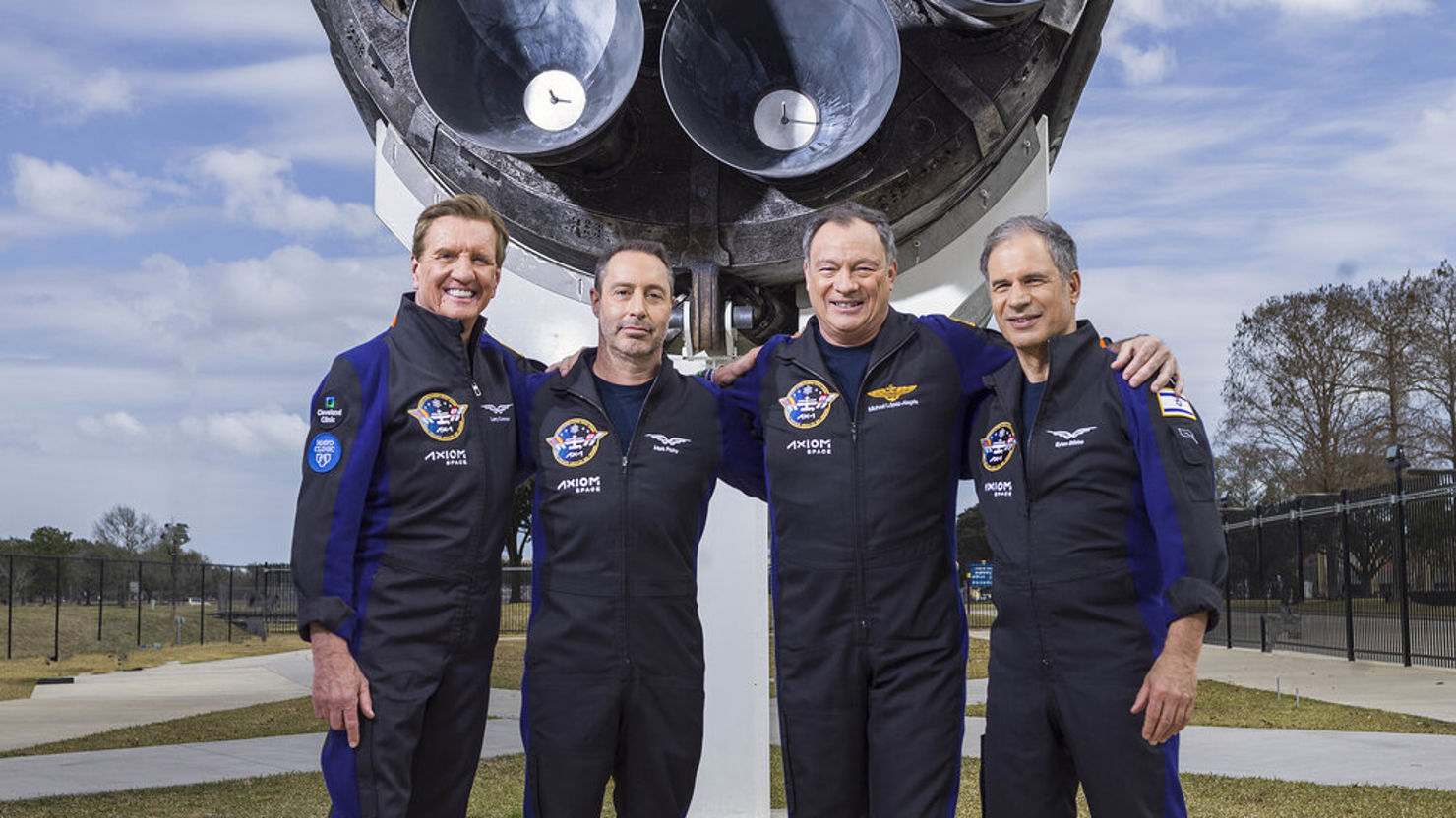 Ax-1 gruppbild Bild på besättningen