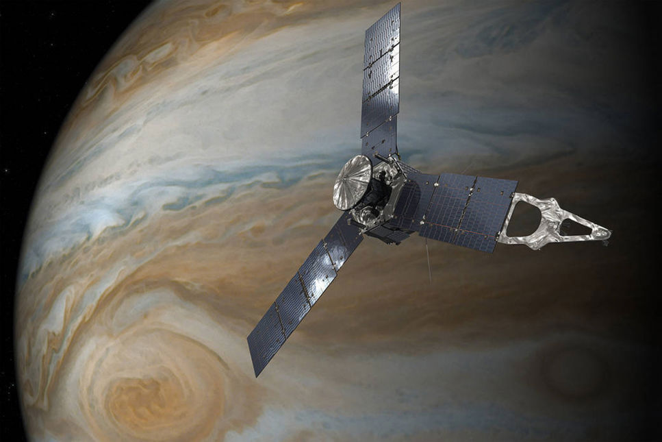 Marmormönstrade planeten Jupiter