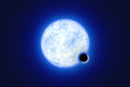 Illustration av svart hål