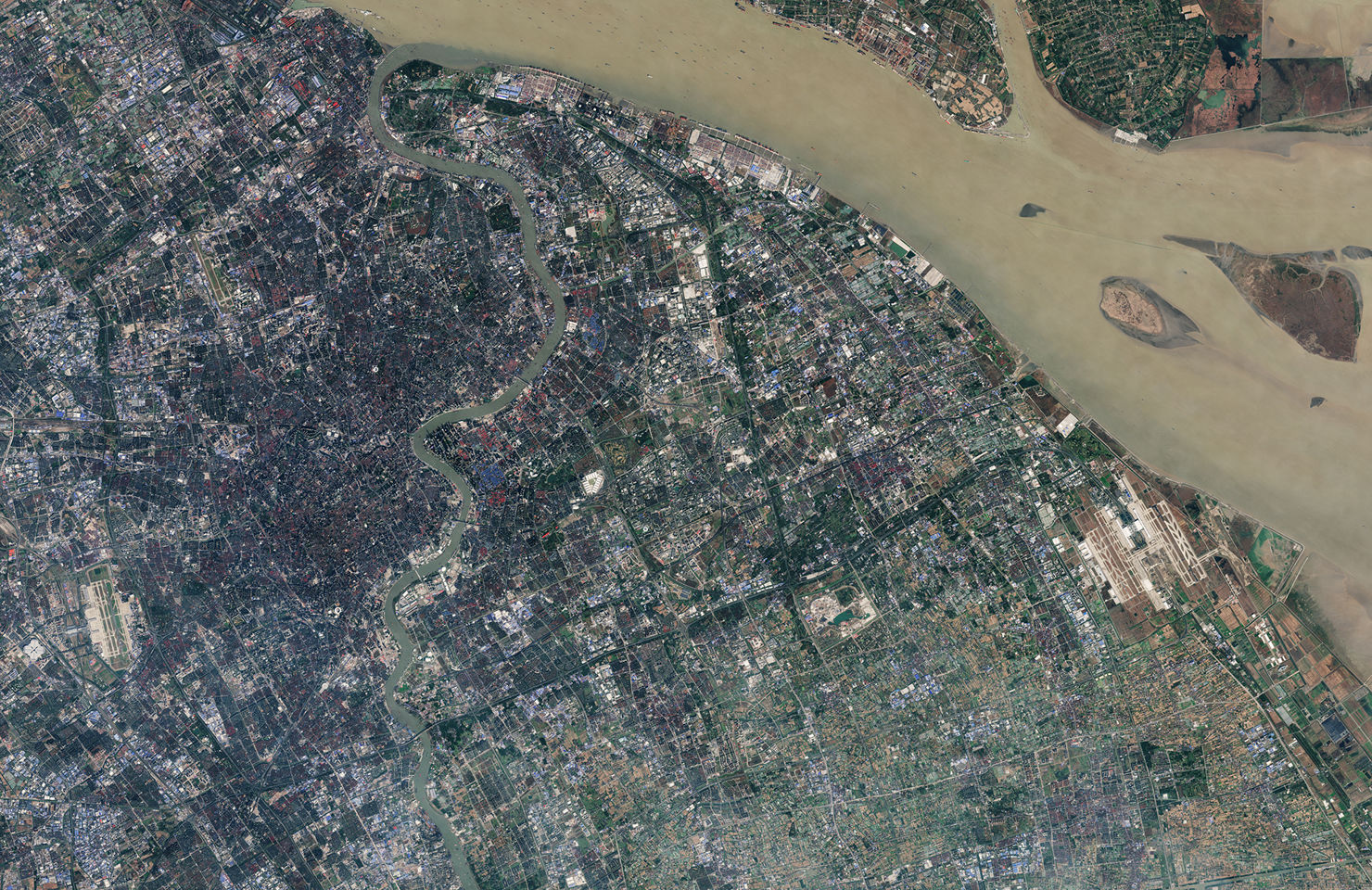 shanghai.jpg Satellitbild över staden Shanghai