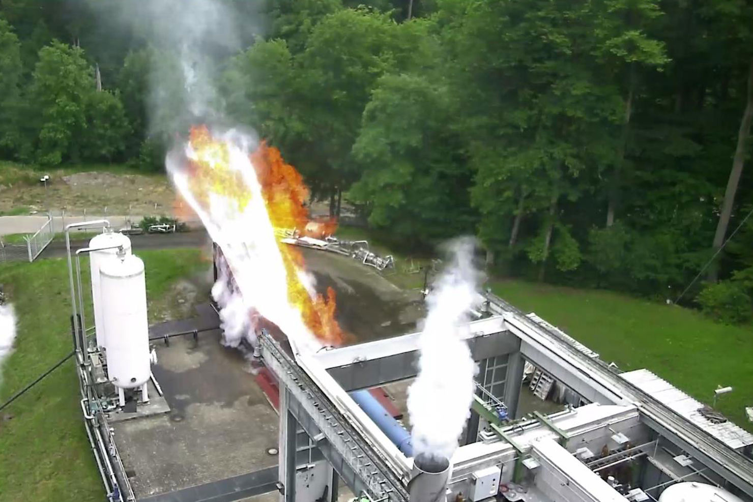 Första testet av Europas nya bärraket