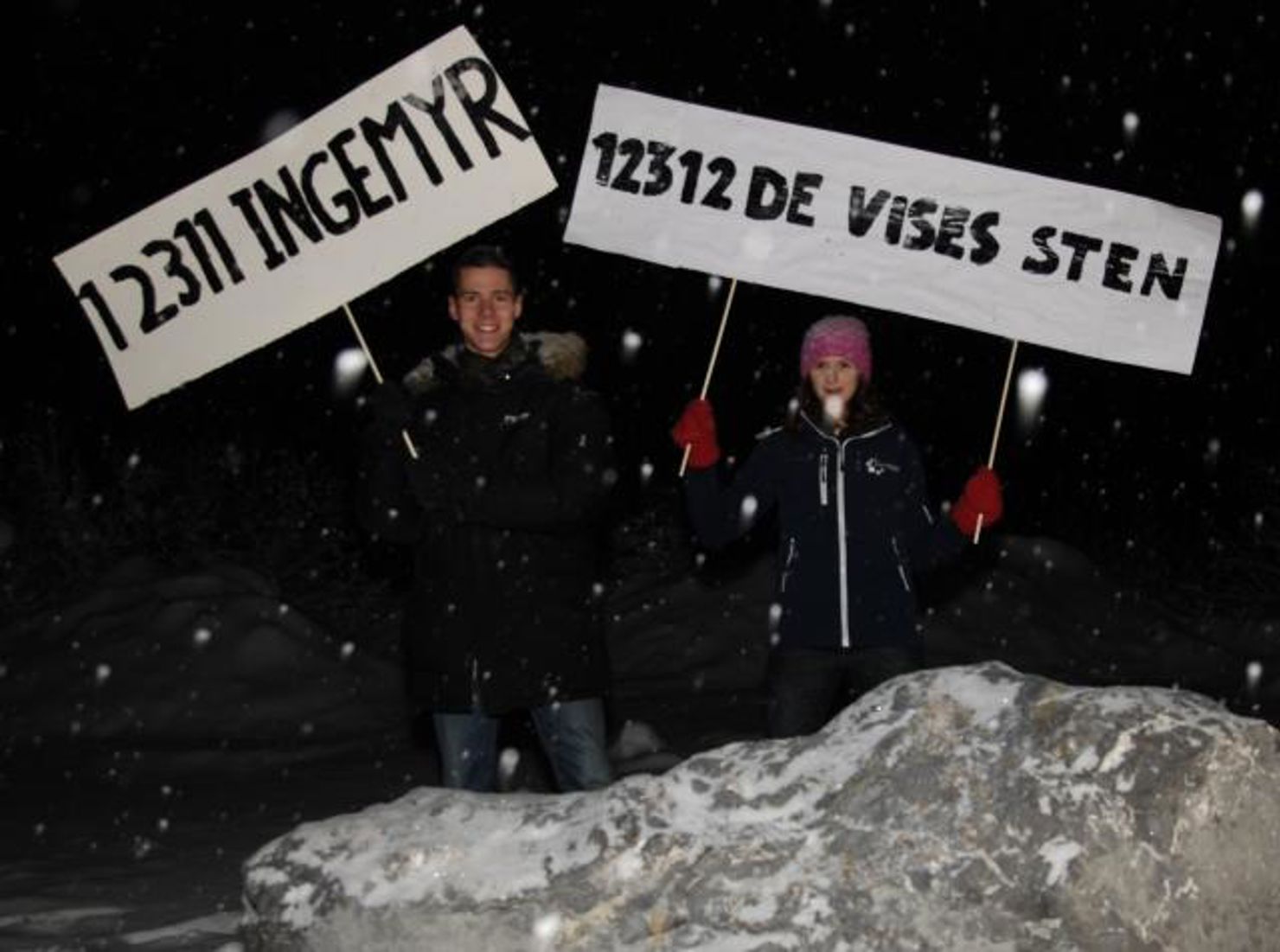 Rymdgymnasisterna Mikael Ingemyr och Helena Holma.