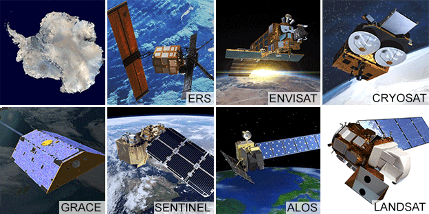 Antarktiska isar döps efter kända satelliter