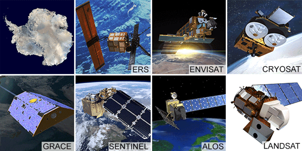 Antarktiska isar döps efter kända satelliter