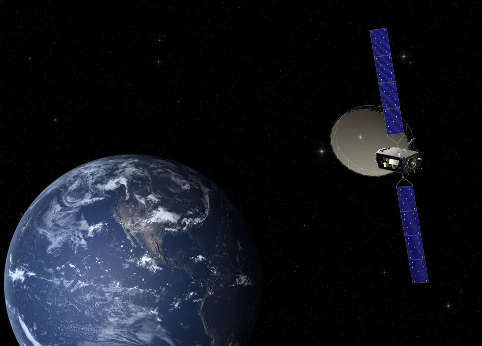 Alphasat i omloppsbana runt jorden