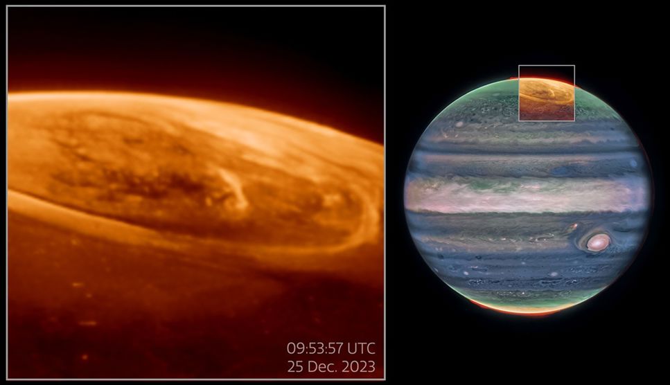Jupiter som den ser ut genom James Webb-teleskopet