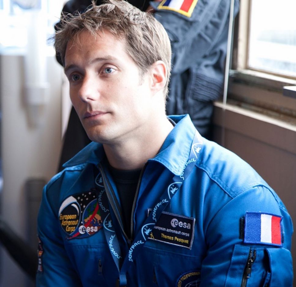 Den franske astronauten Thomas Pesquet deltog i CAVES 2011.