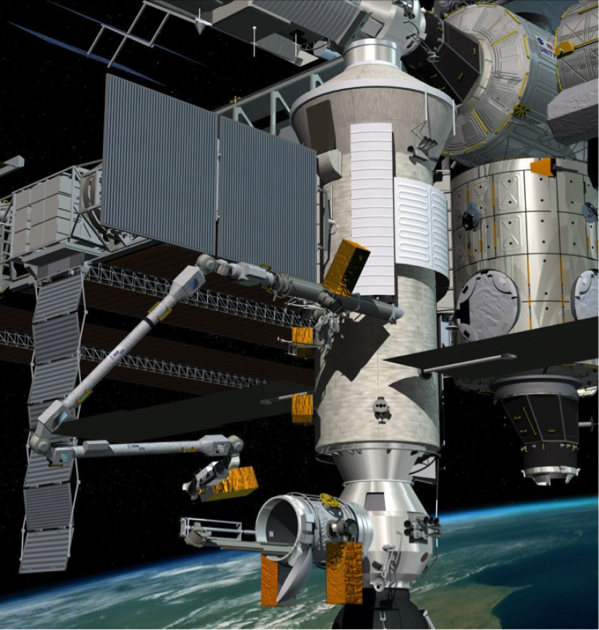 Robortarmen ERA ska fästas på ISS