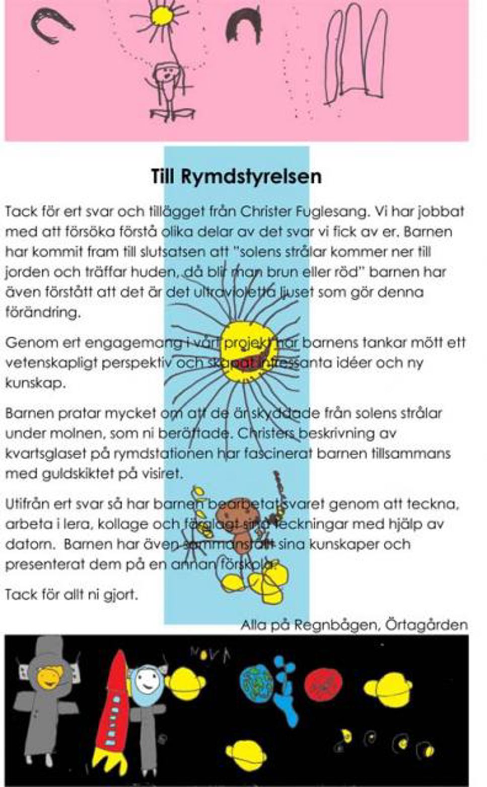 Barn älskar rymden