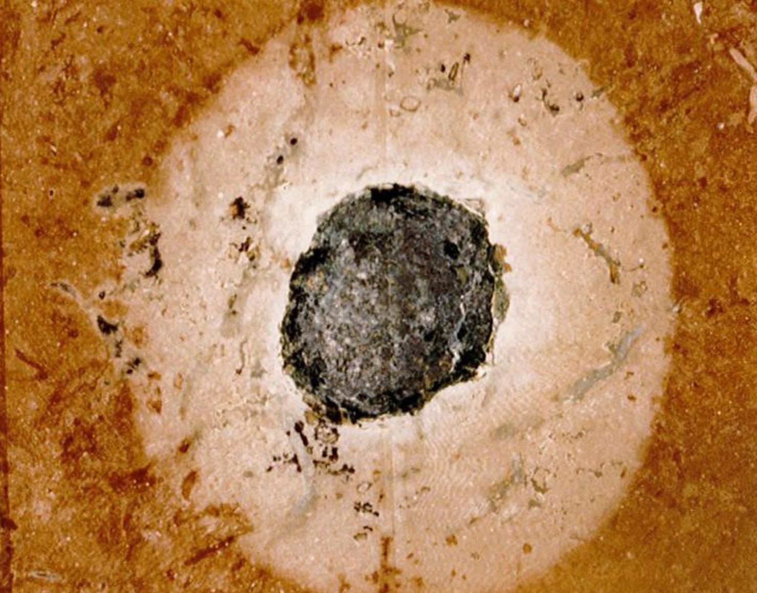 Nyligen påträffades en jättekrater i Jämtland, 7,5 kilometer bred. Källa: Göteborgs universitet. 