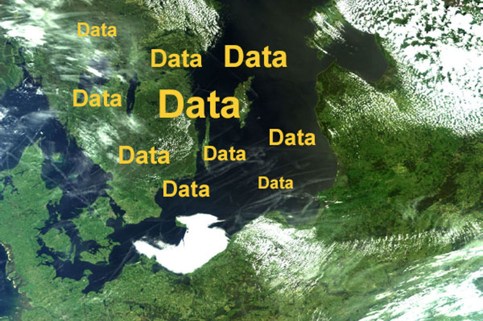 Satellitbild över Sverige