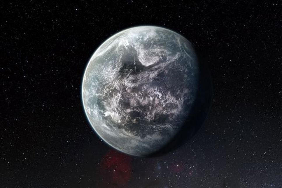Så här tror man att en av de 50 nya exoplaneterna kan se ut, den steniga superjorden HD 85512b