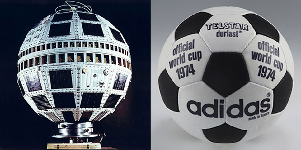 Satelliten som gav designen till den klassiska fotbollen