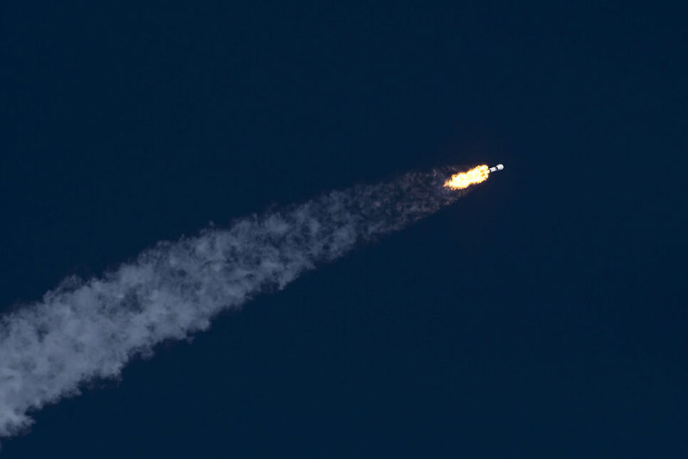 SpaceX Falcon9-bärraket med Starlink-satelliter ombord