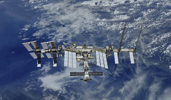 Internationella rymdstationen ISS.