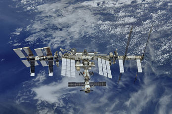 Internationella rymdstationen ISS.