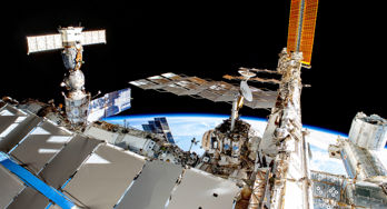 Panorama av den internationella rymdstationen