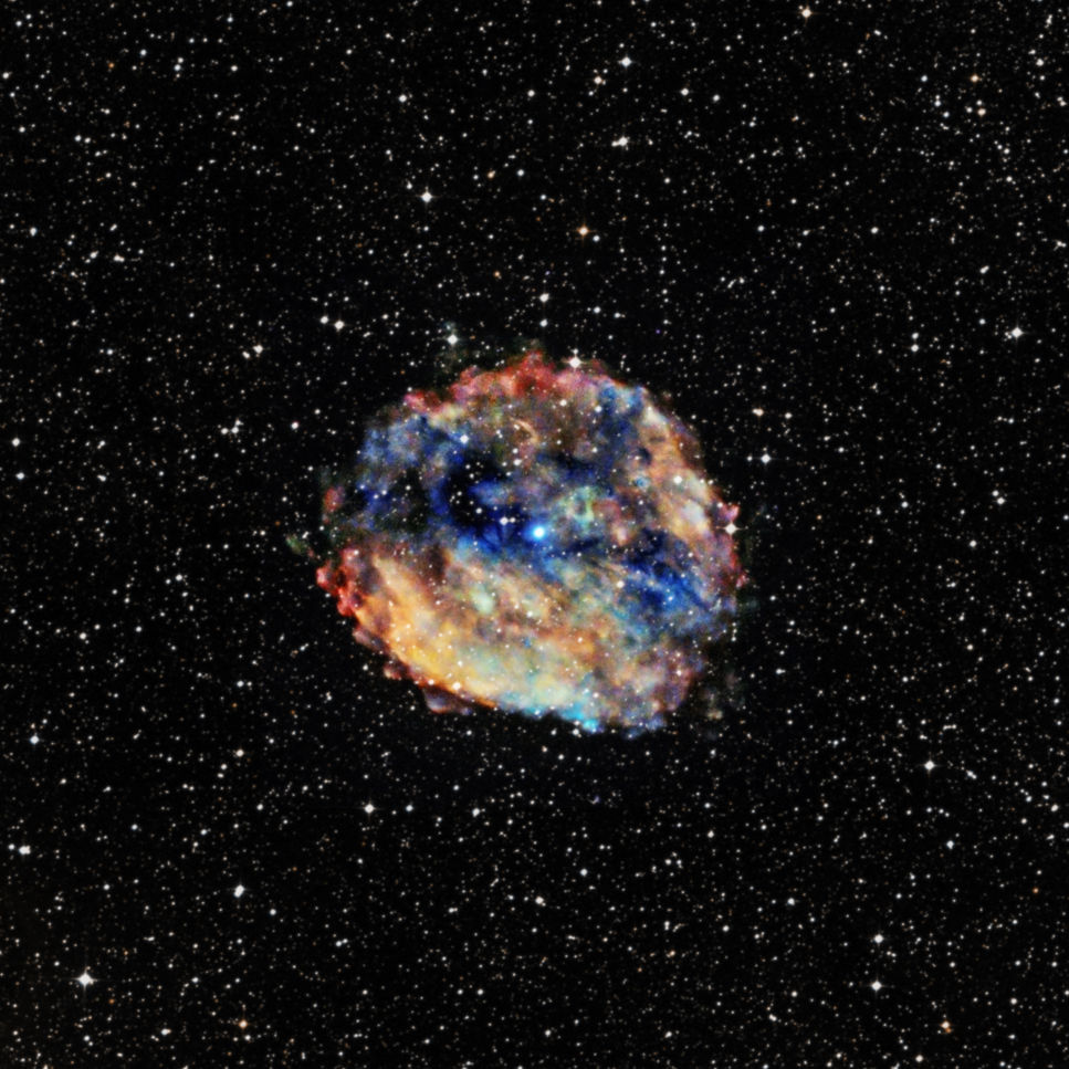 rcw103_0.jpg Roterande neutronstjärnor i glittrande färger.