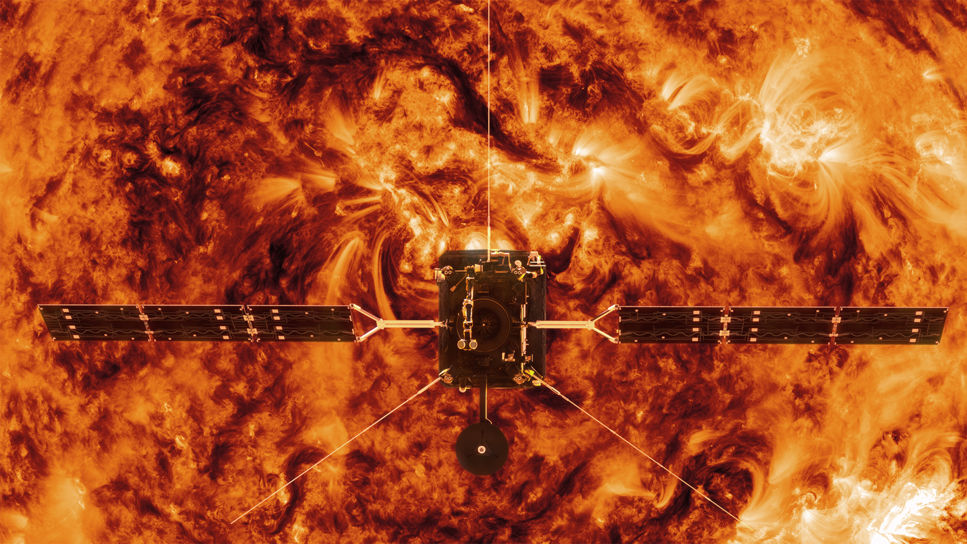 Solsatelliten Solar Orbiter lämnar Europa
