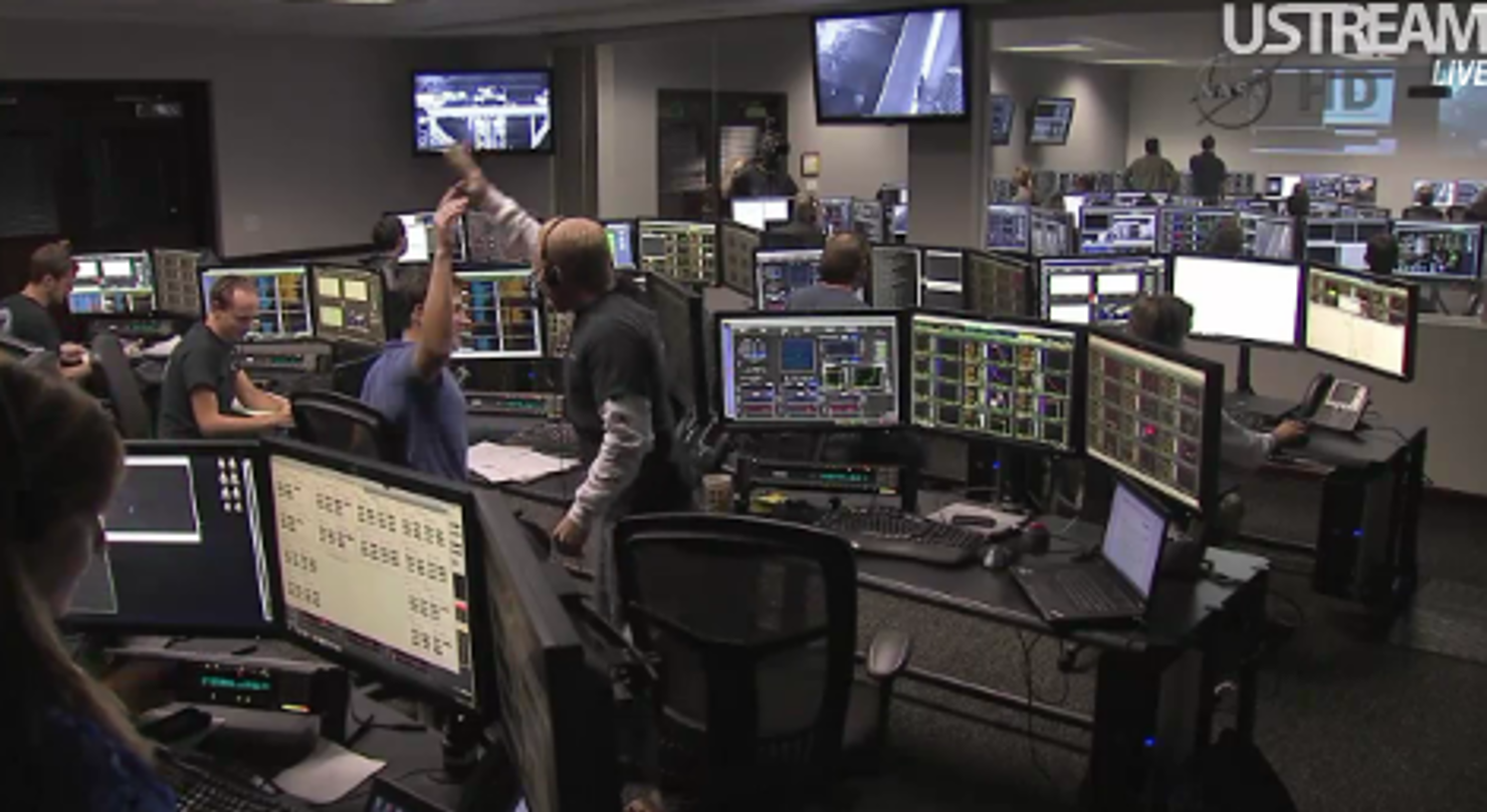 High five i kontrollrummet