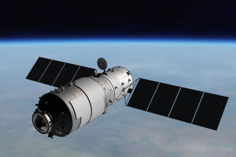 Kinesisk rymdstation faller mot jorden