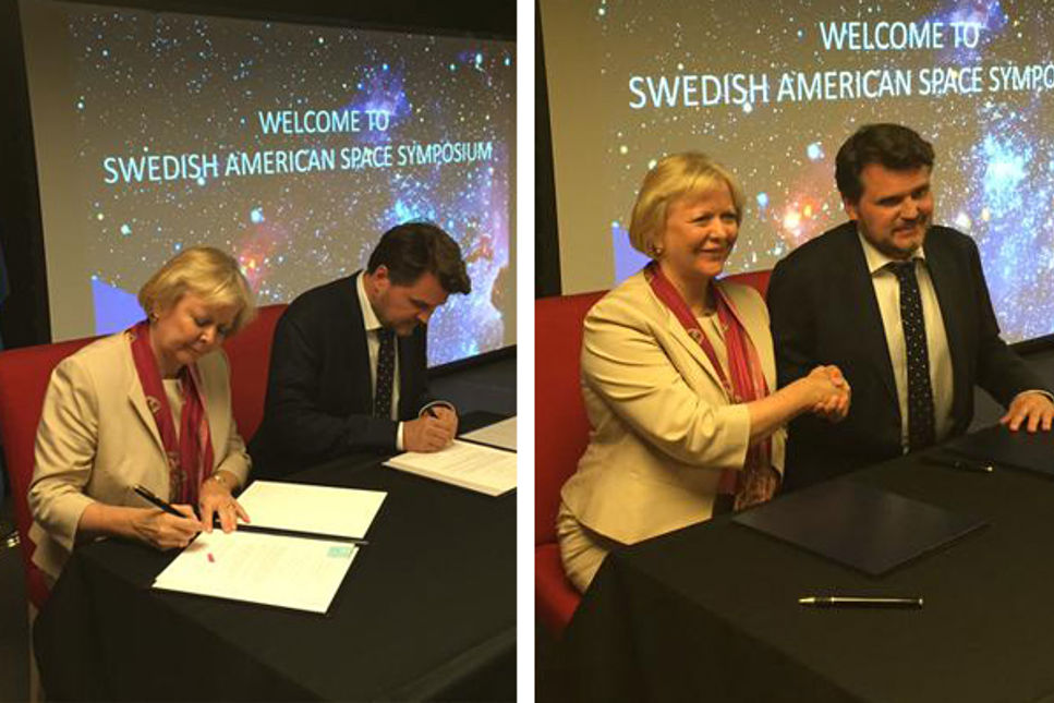 Sverige och USA förnyar samarbetsavtal om rymdverksamhet