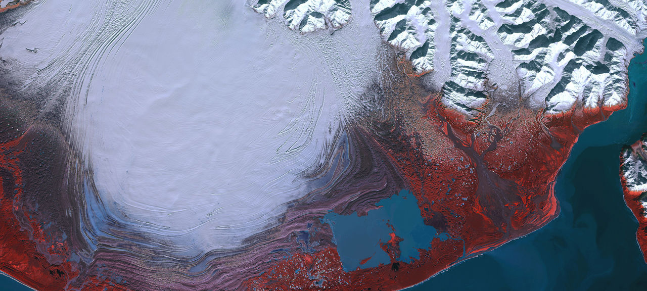 Glacier ice thickness estimation using satellite data hero