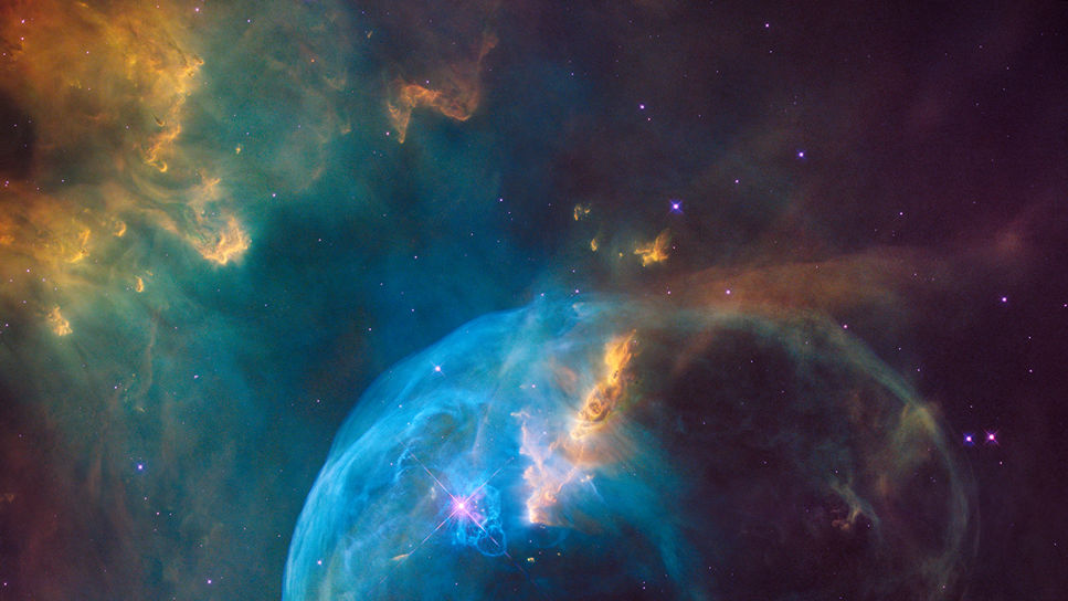 Hubble bubble nebula