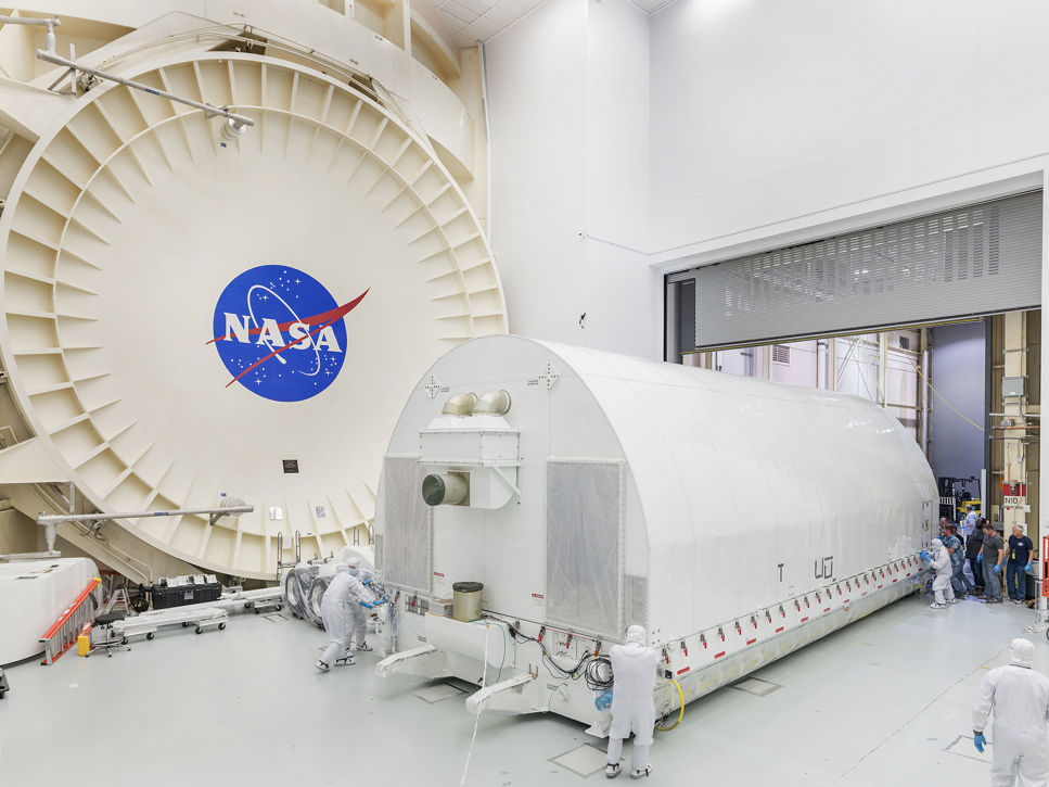 James Webb-teleskopet anländer till Nasas Johnson Space Center