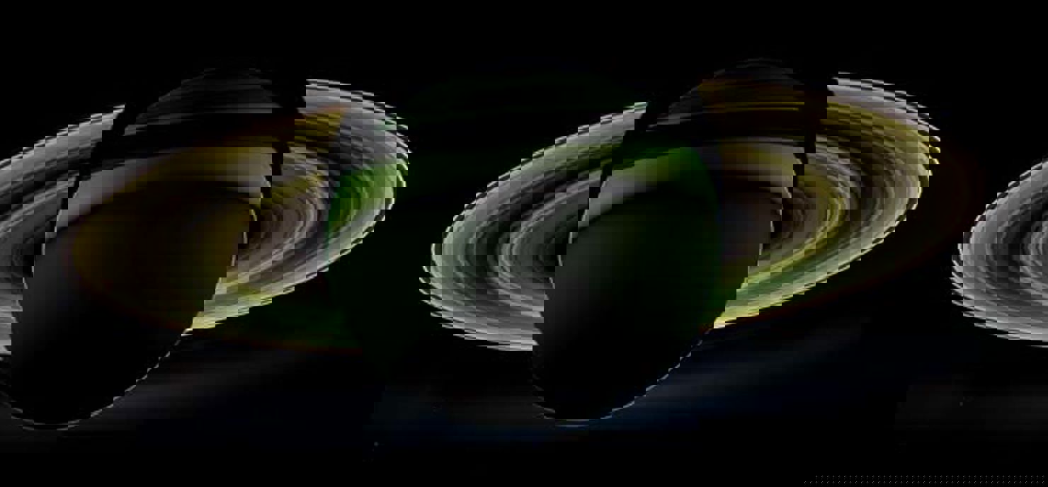 Fantastisk bild av Saturnus tagen från satelliten Cassini