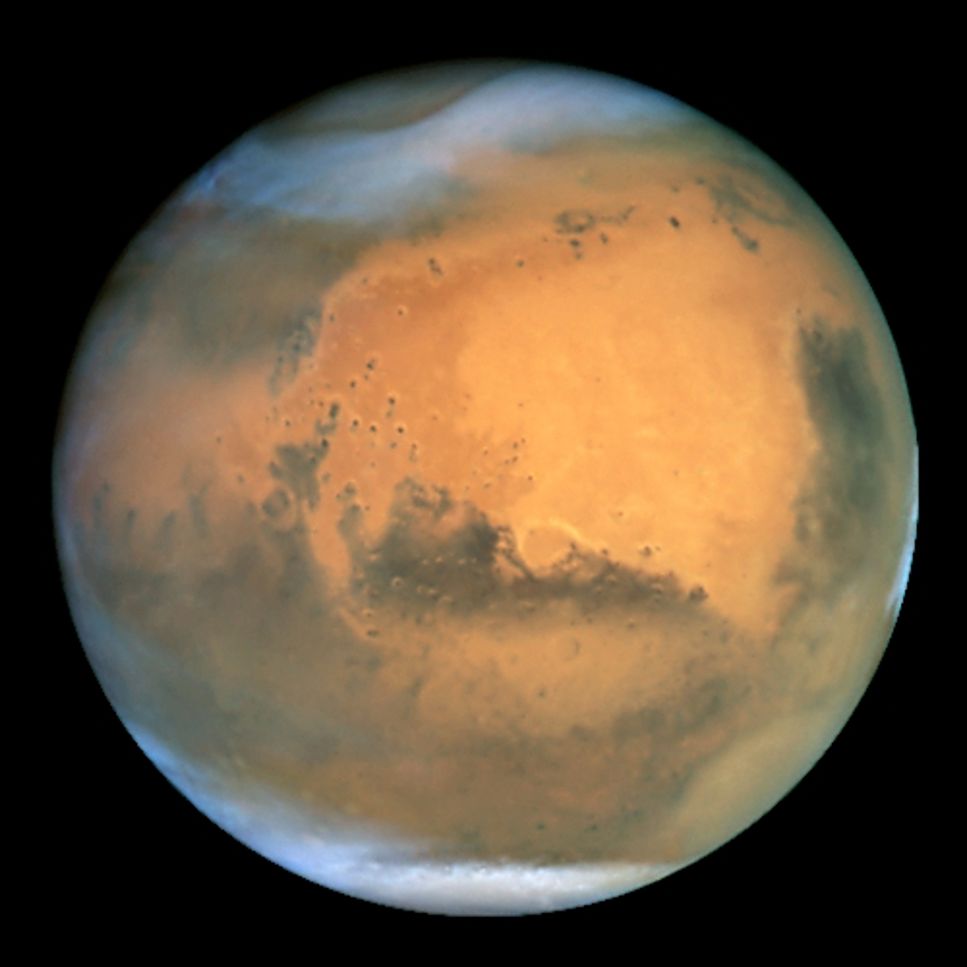 Se Mars med blotta ögat i april
