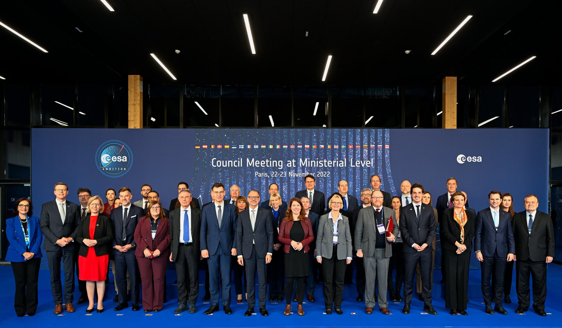 ESA:s rymdministrar och andra ansvariga.