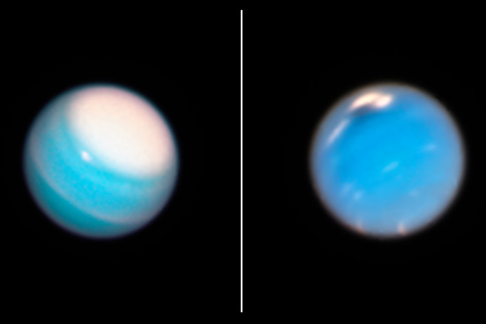 Hubble studerar vädret på Uranus och Neptunus