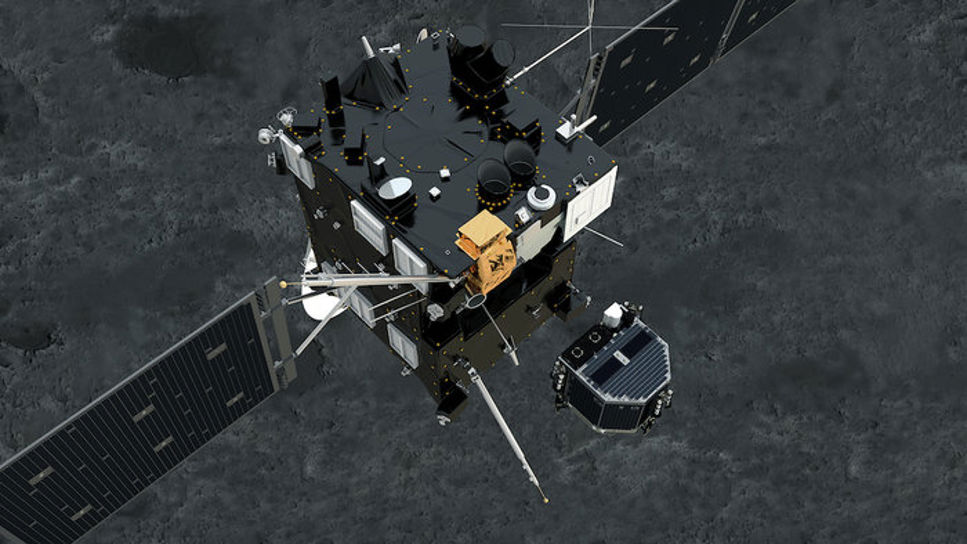 Kometlandaren Philae separerar från rymdsonden Rosetta