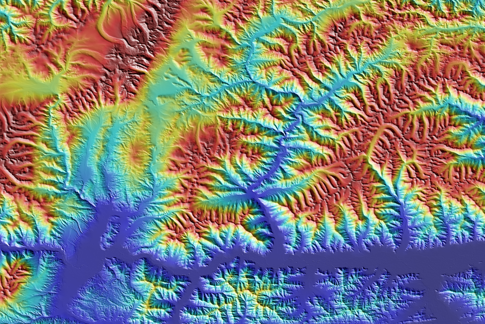 3D-karta över hela jorden