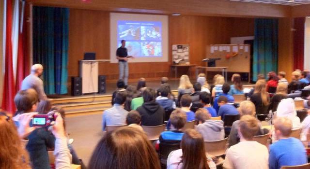 Christer Fuglesang på skolturné