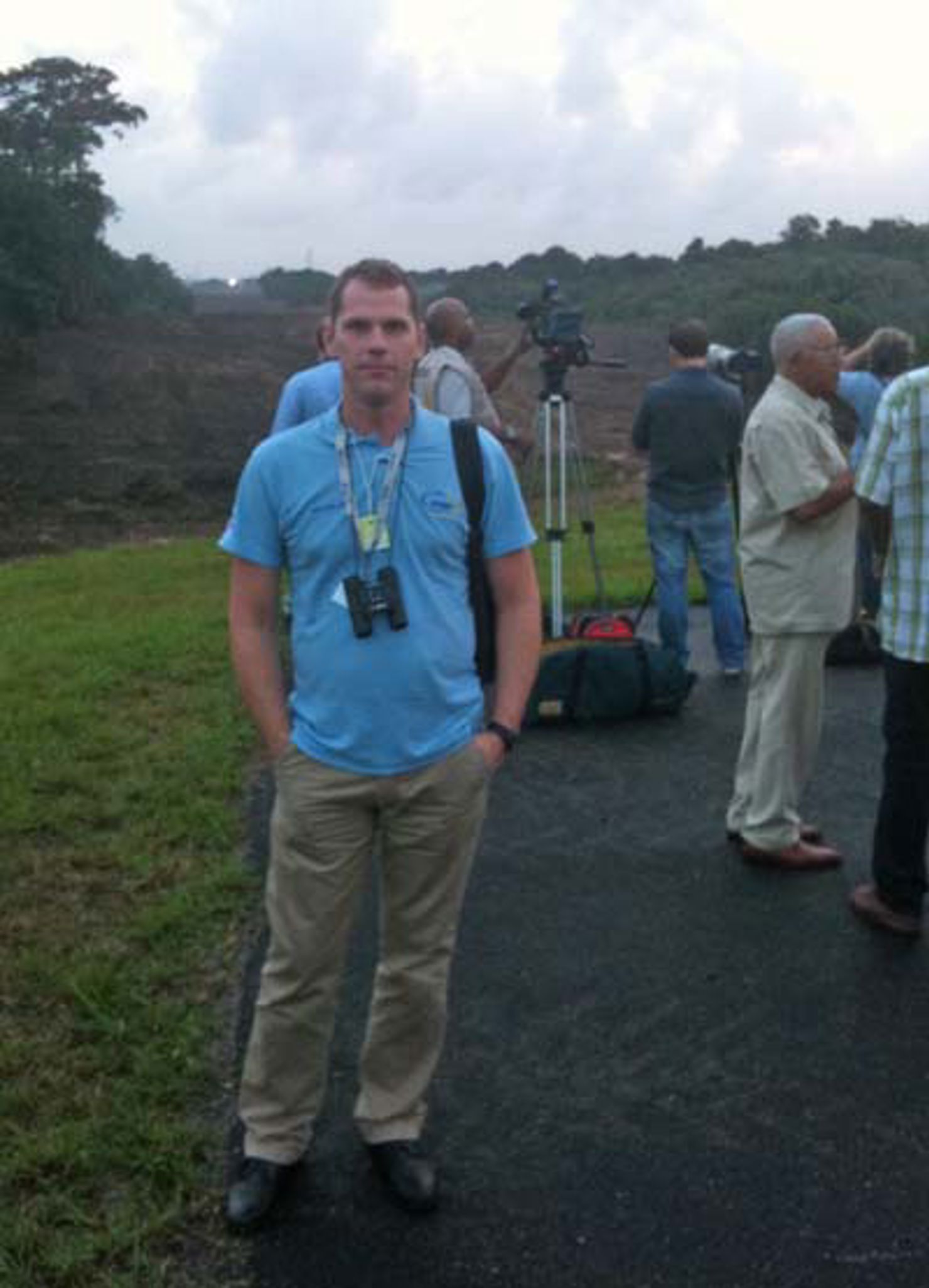 cn_kourou.jpg Christer Nilsson arbetar på Rymdstyrelsen som handläggare för indurstiärenden.