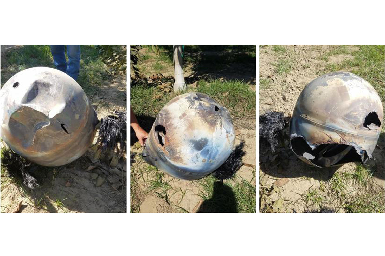 Rymdskrot föll ner i valnötsodling