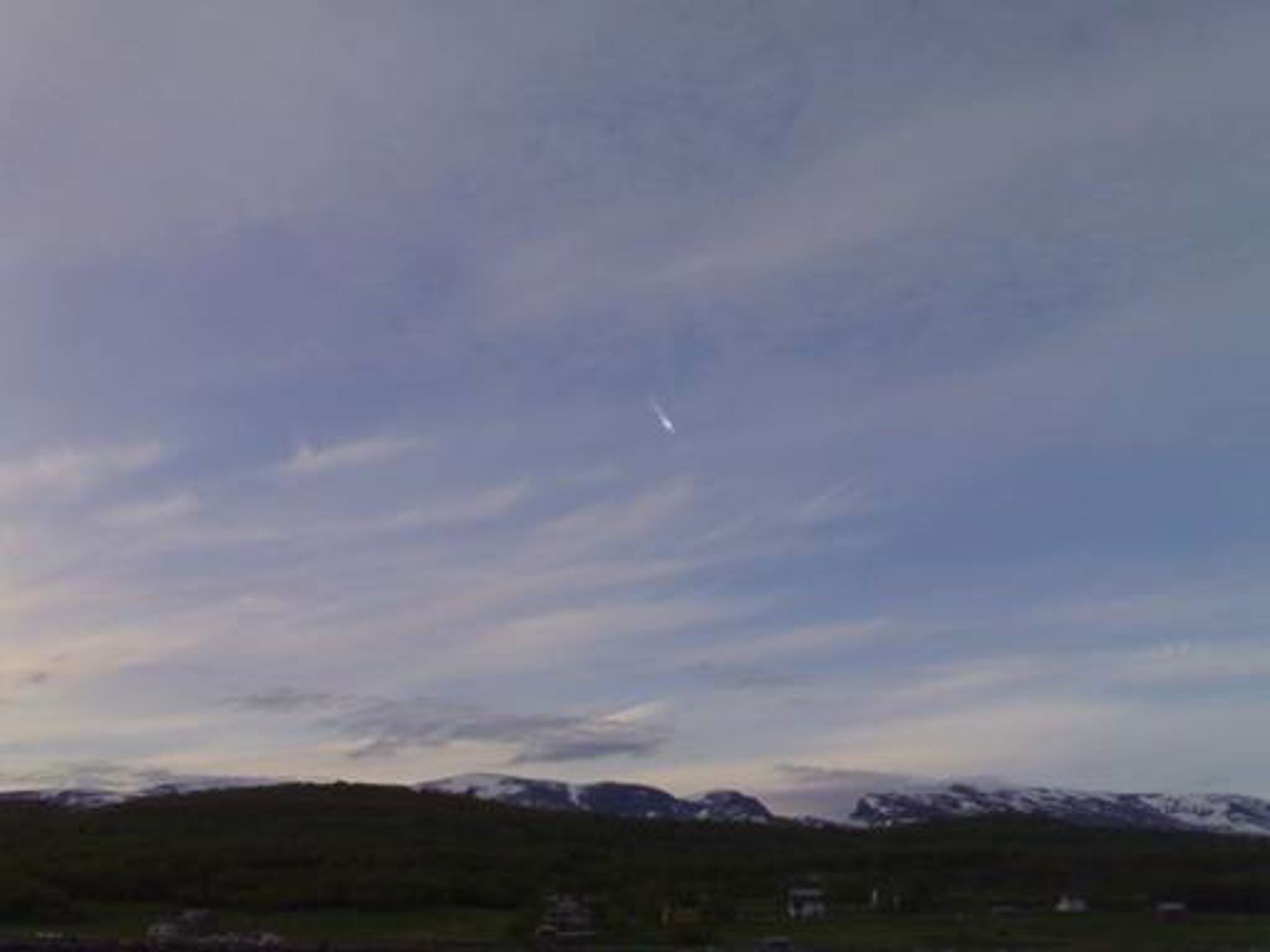Sommaren 2006, när meteoriten sågs på himlen. 