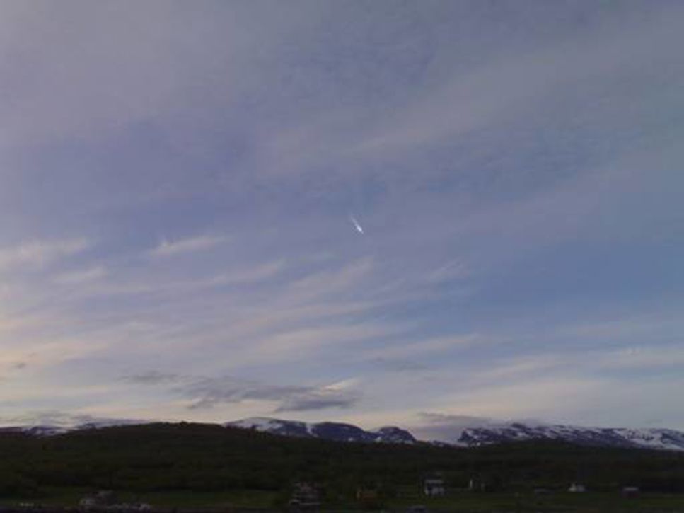 Sommaren 2006, när meteoriten sågs på himlen. 