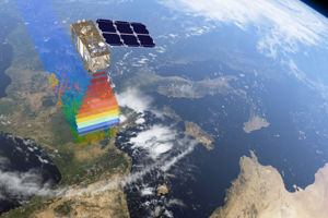 Colour_vision_for_Copernicus.jpg En illustration av en satellit som fotar jorden från rymden