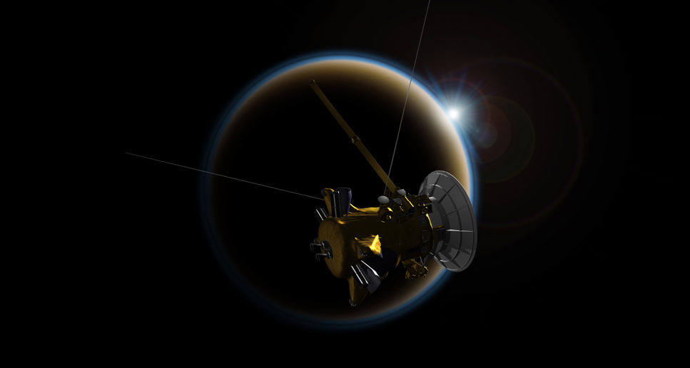 Cassini i Saturnus omloppsbana 