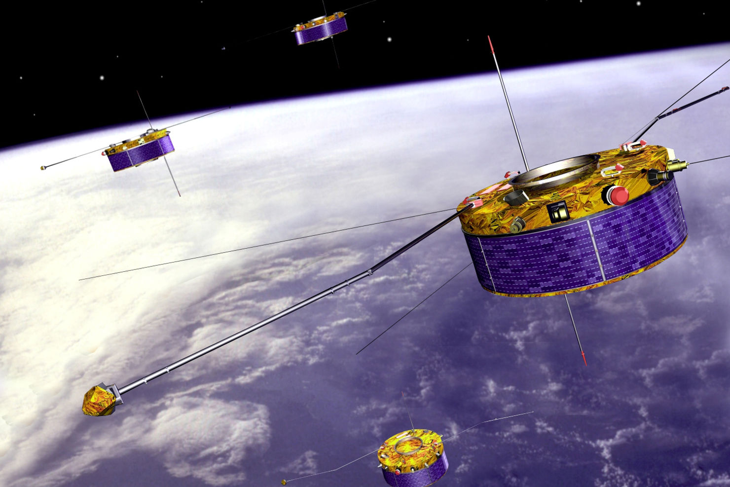 Cluster.jpg Anders har ”pratat” med Cluster-satelliterna varje vecka i 19 år