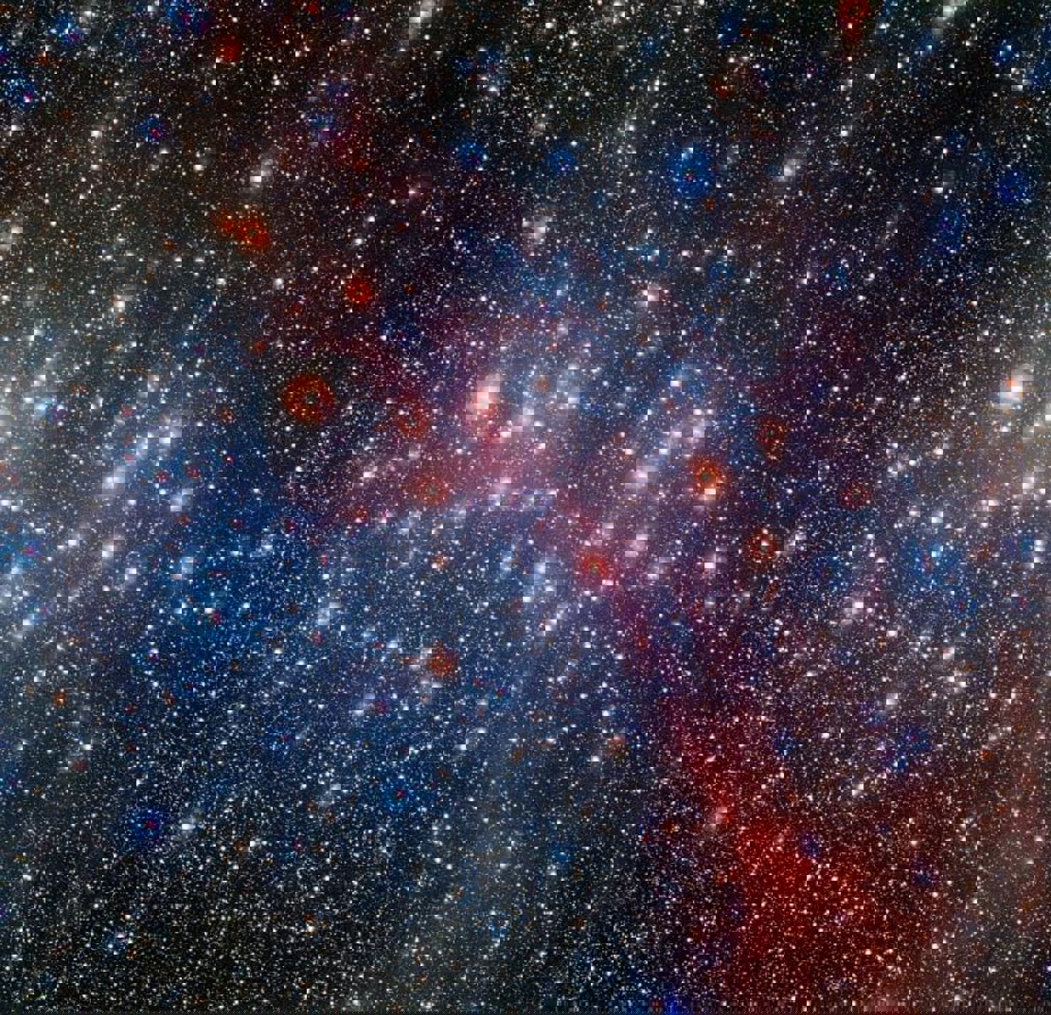 Stjärnklustret NGC 3532 Ser du stjärnan i det blå?