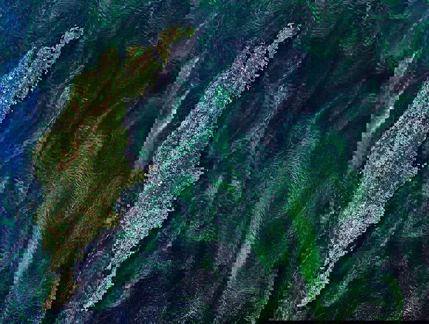 Gotland från rymden