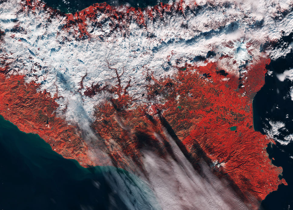 Snö på Sicilien