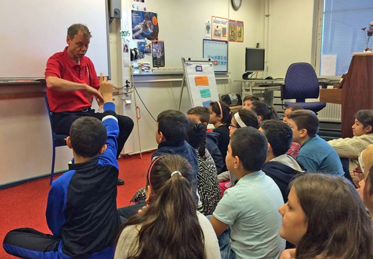 Christer Fuglesang på skolturné i Östergötland och Nyköping