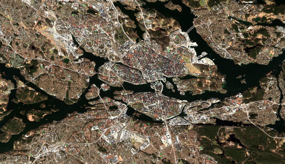 Stockholm från rymden