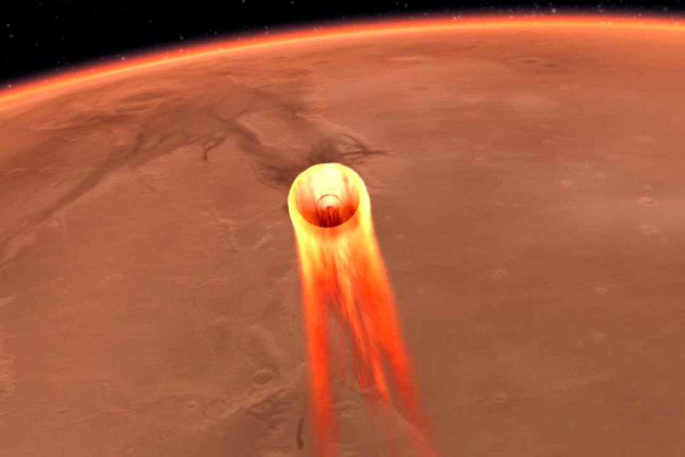 Insight landar på Mars – tusentals steg måste gå rätt