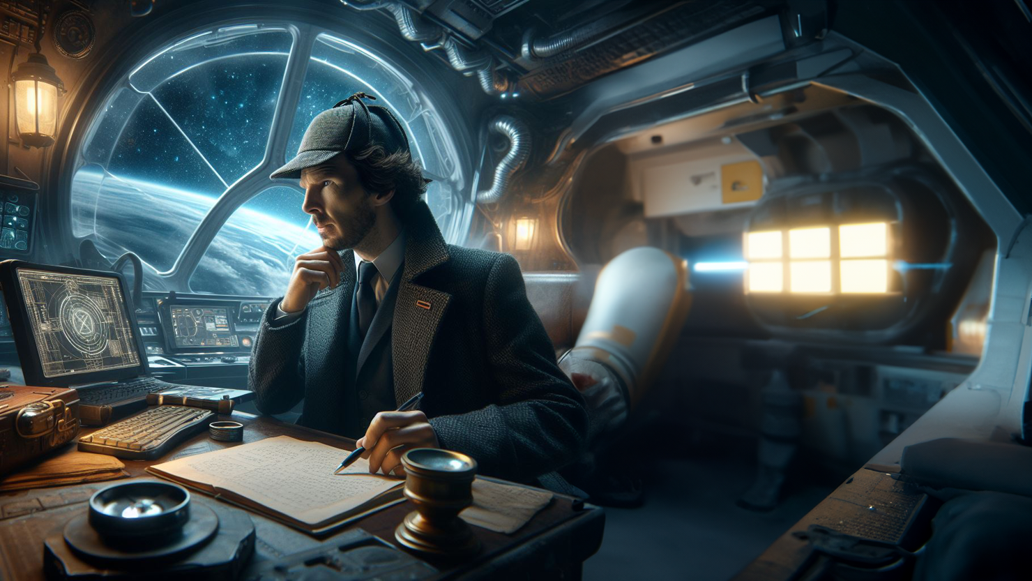 Sherlock Holmes löser brott på en rymdstation